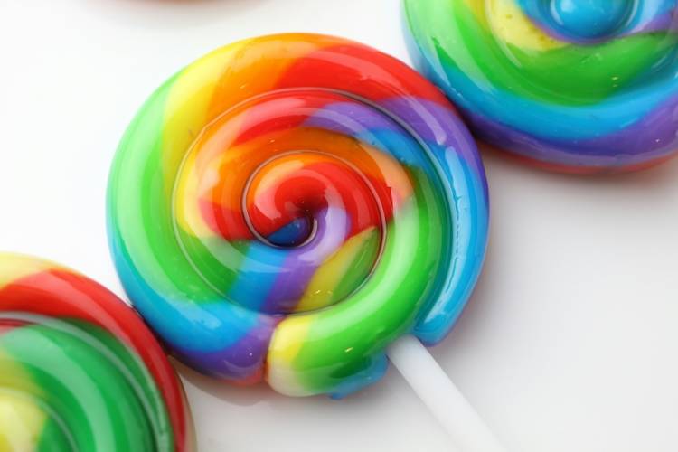 homemade lollipops on a table