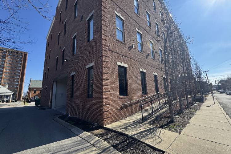 corner of brick building in downtown nashville