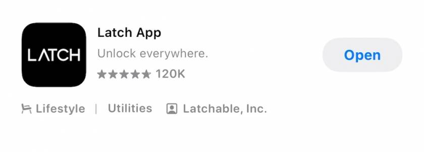 latch app screenshot