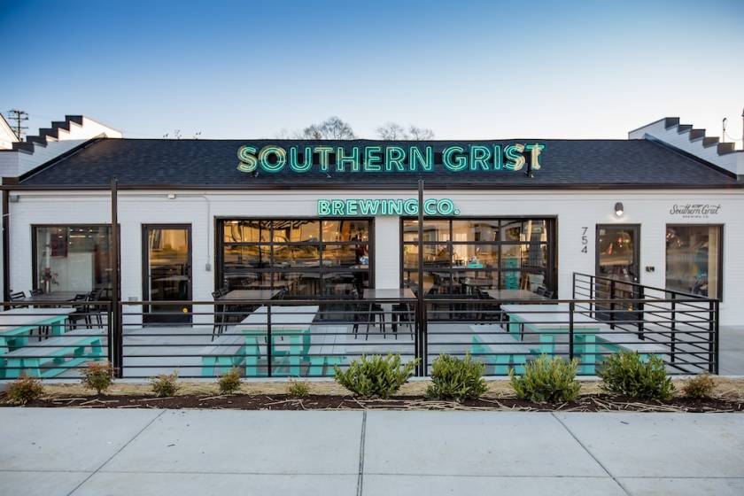 Exterior of Southern Grist Brewery in Nashville, Tn