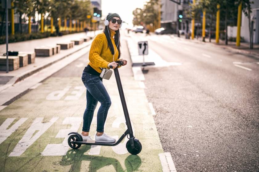 girl on scooter 